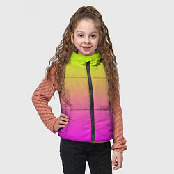 Детский жилет Градиент яркий, цвет: 3D-черный — фото 2