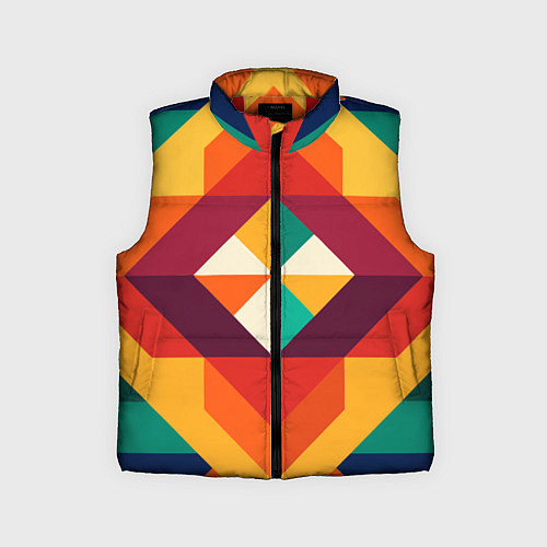Детский жилет Геометрическая абстракция цветок / 3D-Красный – фото 1