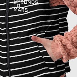 Детский жилет Thirty Seconds to Mars pattern optic, цвет: 3D-светло-серый — фото 2