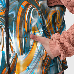 Детский жилет Иллюзия смешанных абстрактных красок, цвет: 3D-красный — фото 2