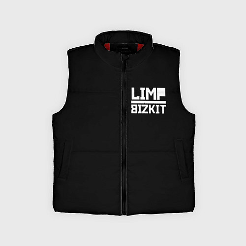 Детский жилет Lim Bizkit logo / 3D-Красный – фото 1