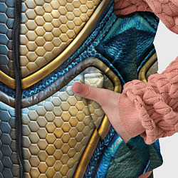 Детский жилет Объемный футуристический текстурный костюм из кожи, цвет: 3D-светло-серый — фото 2