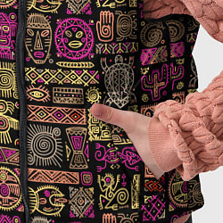 Детский жилет Африка - этнический орнамент, цвет: 3D-черный — фото 2