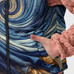 Детский жилет Воронка из джинсы и пуговиц - нейросеть, цвет: 3D-красный — фото 2