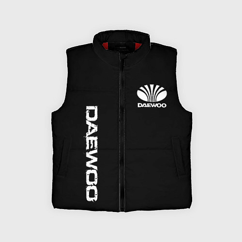 Детский жилет Daewoo logo white / 3D-Красный – фото 1