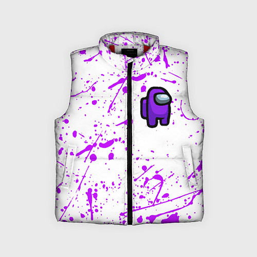 Детский жилет Among us neon colors game / 3D-Красный – фото 1