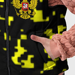 Детский жилет Россия имперский стиль пиксели, цвет: 3D-красный — фото 2