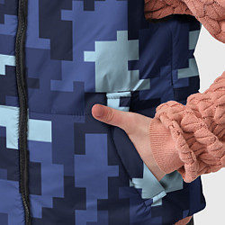 Детский жилет Пиксельный камуфляж текстура, цвет: 3D-красный — фото 2