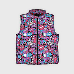 Детский жилет Смеющиеся монстры, цвет: 3D-красный