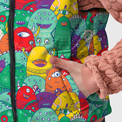 Детский жилет Разноцветные монстрики, цвет: 3D-светло-серый — фото 2