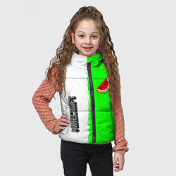 Детский жилет Minecraft colors green game, цвет: 3D-красный — фото 2