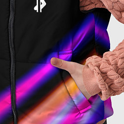 Детский жилет Portal fast light neon stripes, цвет: 3D-черный — фото 2