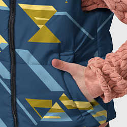 Детский жилет Абстракция текстуры спортивной формы, цвет: 3D-черный — фото 2