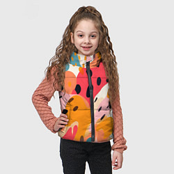 Детский жилет Яркие пятна, цвет: 3D-красный — фото 2