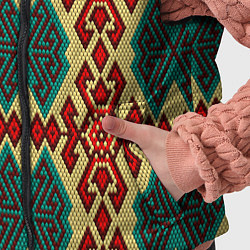 Детский жилет Этнический паттерн с эффектом вышивки, цвет: 3D-черный — фото 2