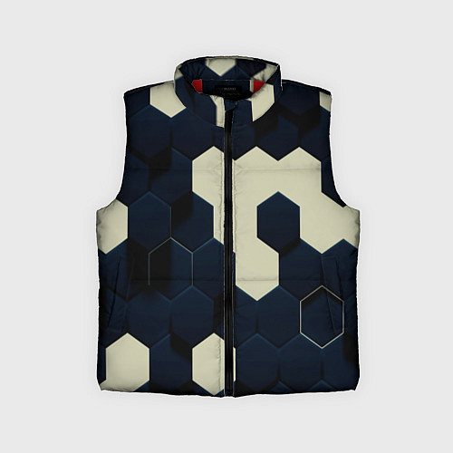 Детский жилет Соты абстракция / 3D-Красный – фото 1