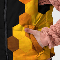 Детский жилет Mazda - gold gradient по-вертикали, цвет: 3D-черный — фото 2