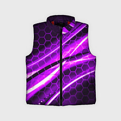 Детский жилет Неоновая броня текстура, цвет: 3D-красный