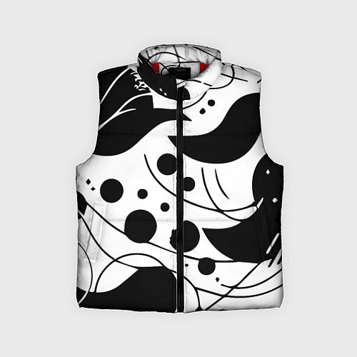 Детский жилет Fashion abstraction - ai art fantasy / 3D-Красный – фото 1