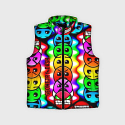 Детский жилет Geometry smile dash, цвет: 3D-черный