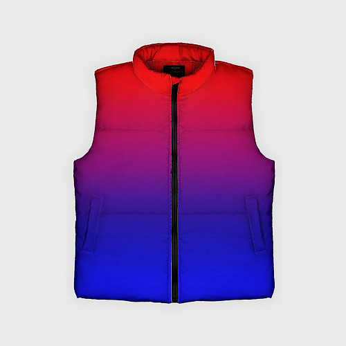 Детский жилет Битва градиентов / 3D-Красный – фото 1