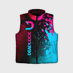 Детский жилет Deadlock - neon gradient по-вертикали, цвет: 3D-черный