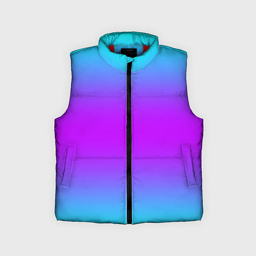 Детский жилет Градиент текстура неоновая / 3D-Красный – фото 1