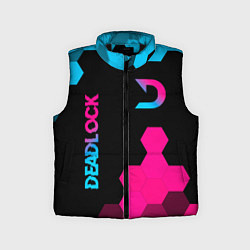 Детский жилет Deadlock - neon gradient вертикально, цвет: 3D-черный