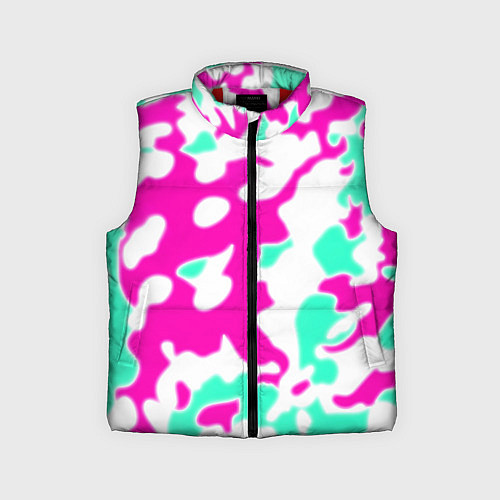 Детский жилет Текстура камуфляж детский / 3D-Красный – фото 1