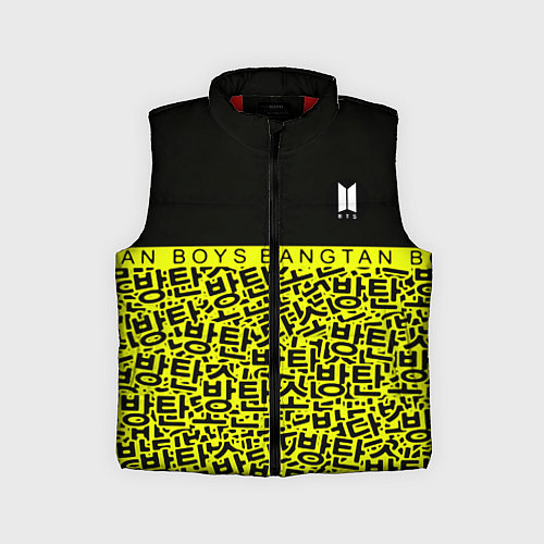 Детский жилет BTS pattern kpop / 3D-Красный – фото 1