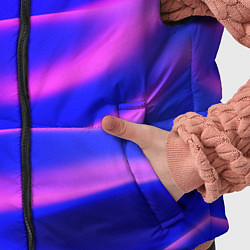 Детский жилет Неоновые волны градиент, цвет: 3D-светло-серый — фото 2