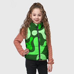 Детский жилет Камуфляж зеленый крупный, цвет: 3D-светло-серый — фото 2