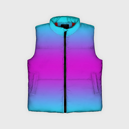Детский жилет Градиент неоновые цвета / 3D-Красный – фото 1