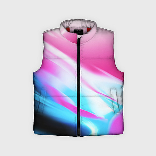 Детский жилет Неоновые краски градиент / 3D-Красный – фото 1