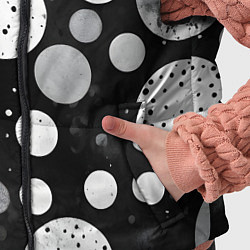 Детский жилет Круги на темном фоне, цвет: 3D-черный — фото 2