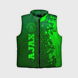 Детский жилет Ajax - green gradient по-вертикали, цвет: 3D-черный