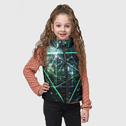 Детский жилет Космические линии звезды, цвет: 3D-красный — фото 2