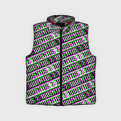 Детский жилет Juventus glitch pattern, цвет: 3D-красный