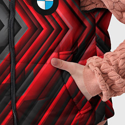 Детский жилет BMW geometry stripes red, цвет: 3D-черный — фото 2