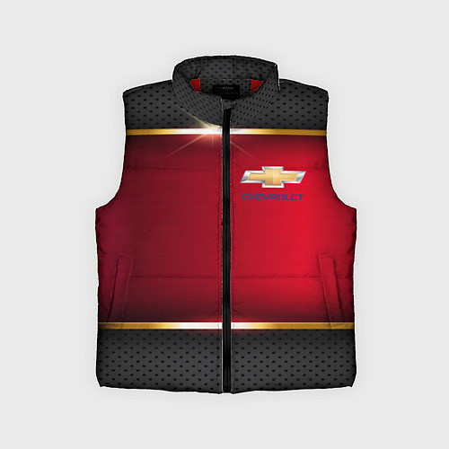 Детский жилет Chevrolet metal auto / 3D-Красный – фото 1