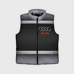 Детский жилет Audi metal texture