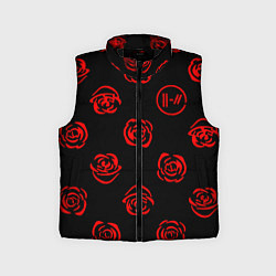 Детский жилет Twenty one pilots rose pattern