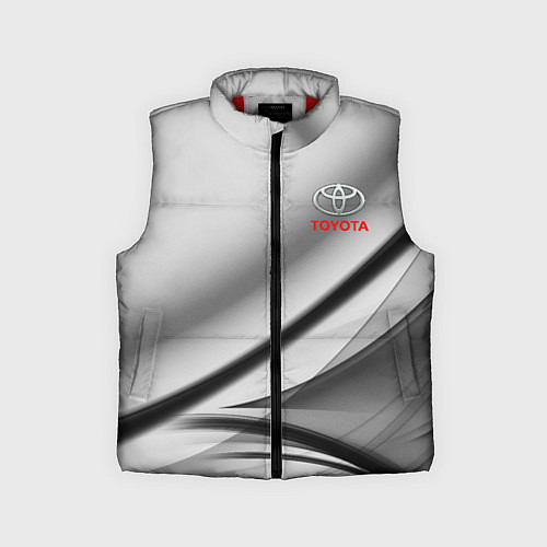 Детский жилет Toyota texrure grey / 3D-Красный – фото 1
