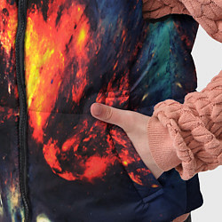 Детский жилет Абстрактный космос текстура, цвет: 3D-красный — фото 2