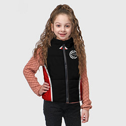 Детский жилет Черно-красный FIRM, цвет: 3D-светло-серый — фото 2