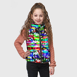 Детский жилет Marshmello music краски, цвет: 3D-красный — фото 2