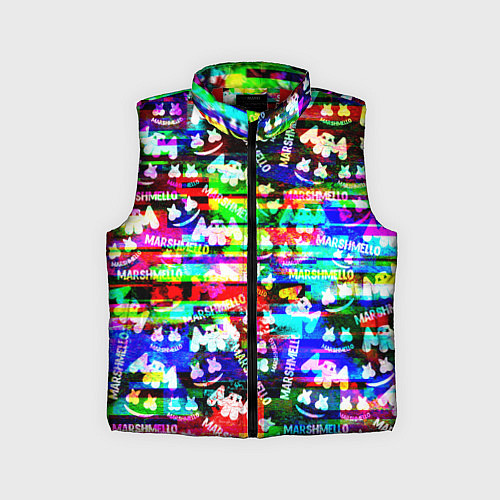 Детский жилет Marshmello music краски / 3D-Красный – фото 1