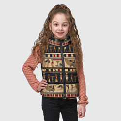 Детский жилет Этнический орнамент Египет, цвет: 3D-светло-серый — фото 2