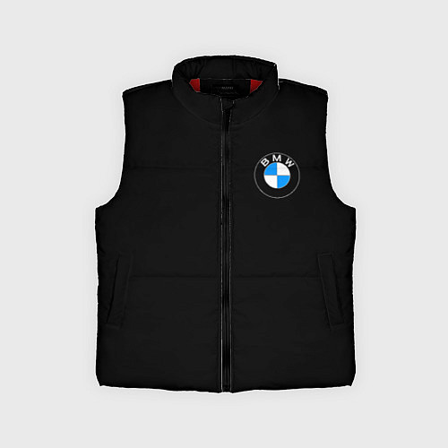 Детский жилет BMW auto logo / 3D-Красный – фото 1