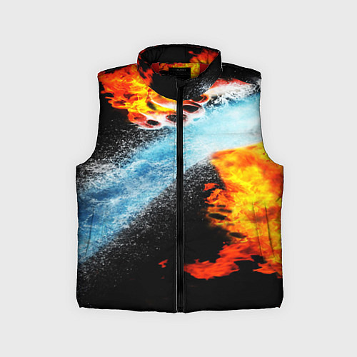 Детский жилет Огонь и вода столкновение / 3D-Красный – фото 1
